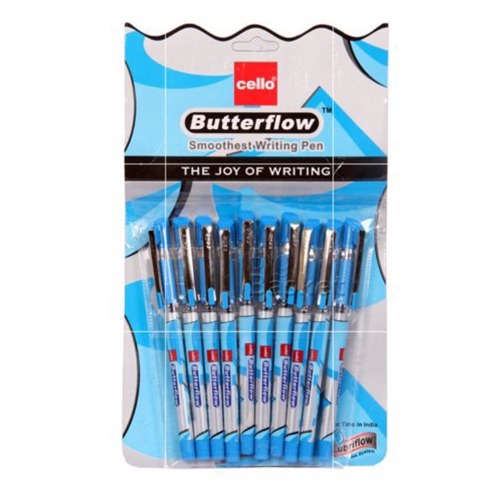 Cello Butterflow Ball Pen (Pack Of 10) - 1