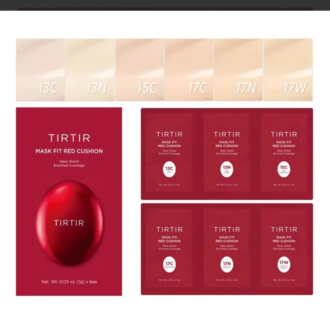 TIRTIR　PERFECTDIARY　YSL Buy Tirtir Sample shades 6 foundation colors Trial kit 13C,13N,15C