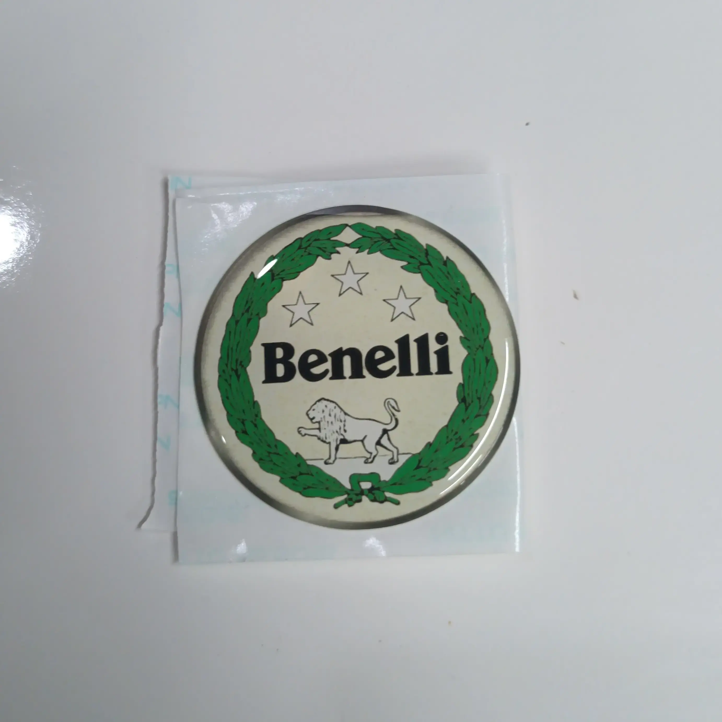 thumbnail image 2 of Benelli Tank Badge – Metal Emblem For Benelli Quattro, SEI, Sport, LS – BT01 Style 2 of 4