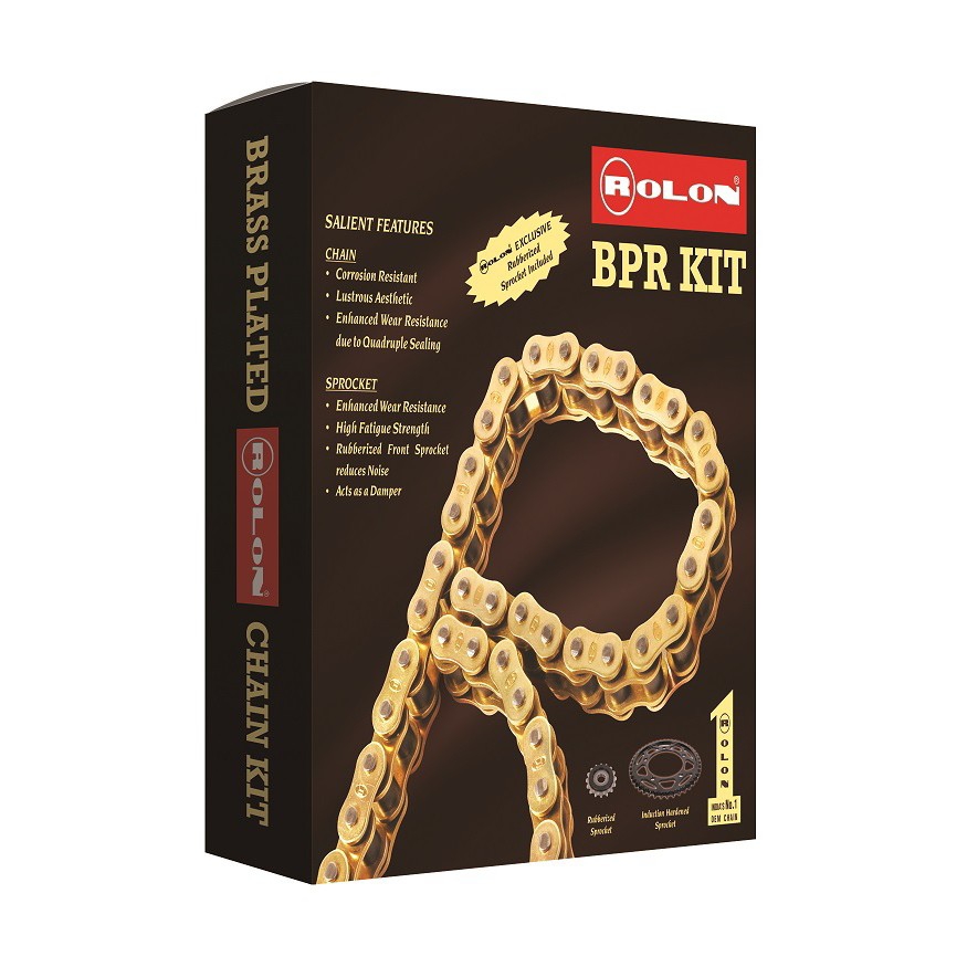 Buy Brass Chain and Sprocket kit for FZ V3.0 / V2.0 REAR DISC