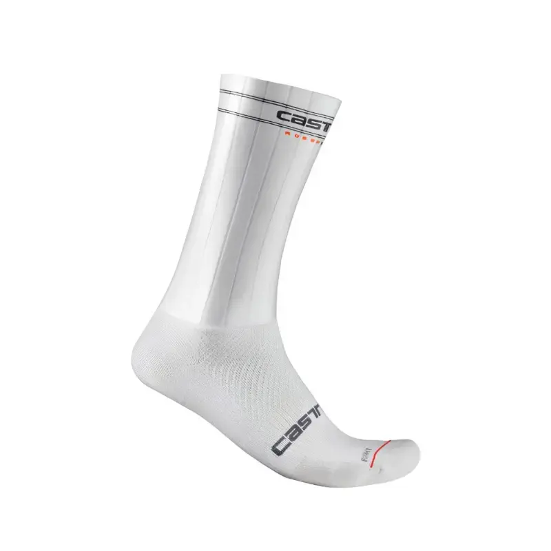 Castelli Fast Feet 3 Mens Cycling Socks White