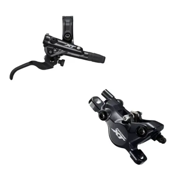 Shimano Deore Xt Hydraulic Brake Lever Bl M8100 Right with Brake Caliper Br M8100 Rear Metal Pads