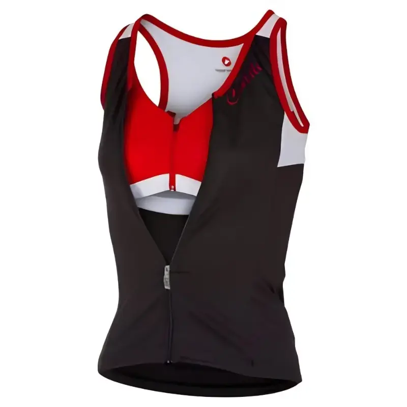 Castelli Solare Womens Top Black White Red
