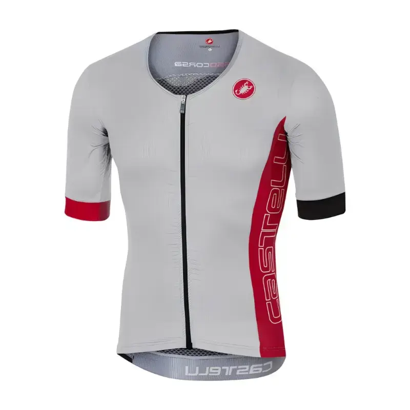 Castelli Free Speed Race Mens Cycling Jersey White Red