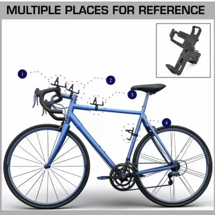 Adjustable 360 degree Bike Bicycle Water Bottle Cage Stand Holder Bicycle Bottle