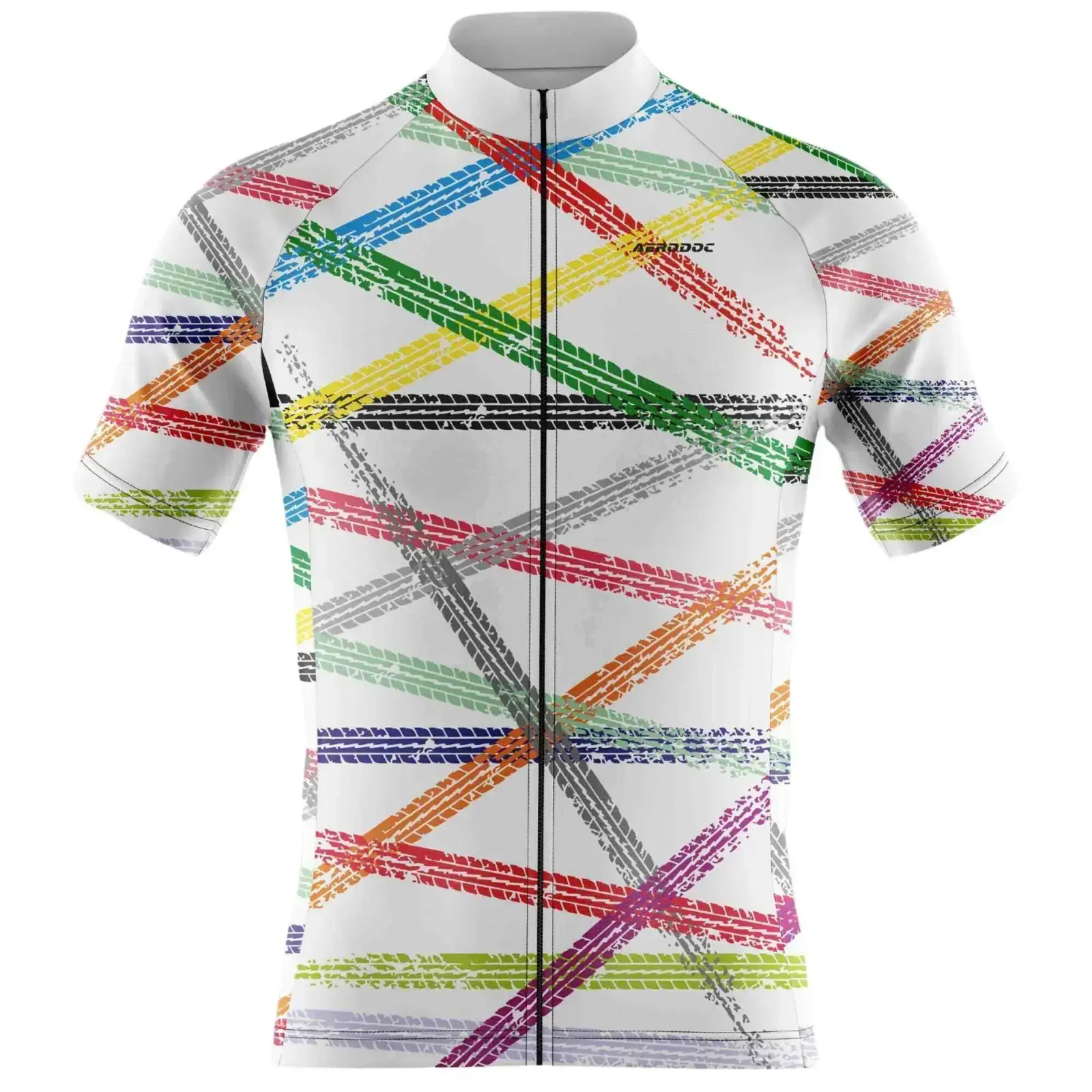 Color Stripe Road Racer Cycling Jersey (Half Sleeve Jersey)