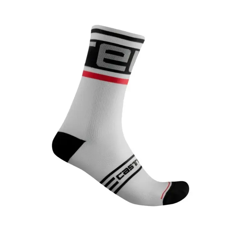 Castelli Prologo 15 Mens Cycling Socks Black White