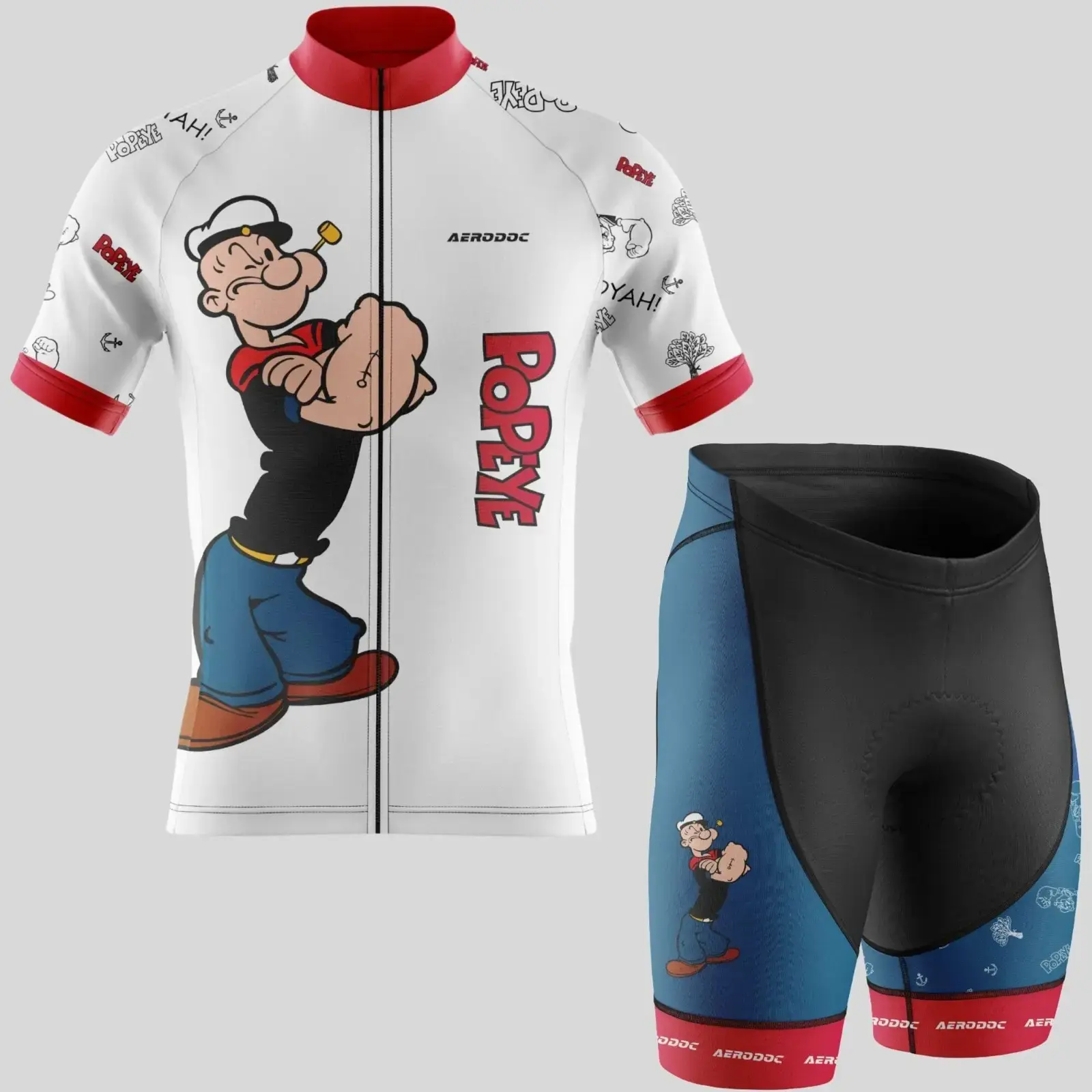 Popeye 2025 Men's Cycling Jersey (Half Sleeve + Nonbib Shorts)