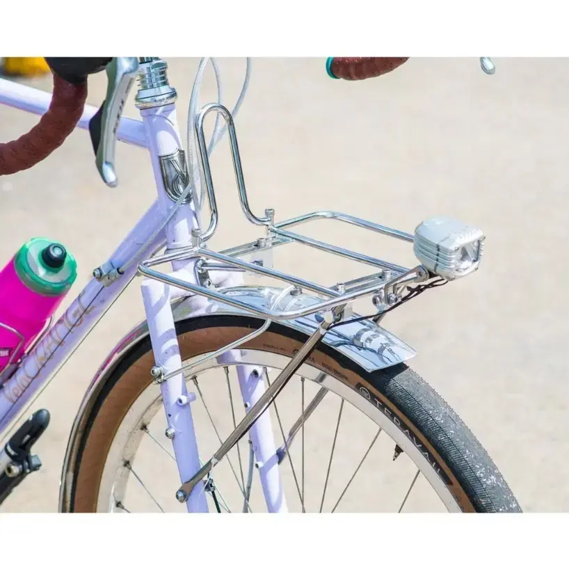 Velo Orange Front Pannier Rack | Flat Pack Rack, Silver