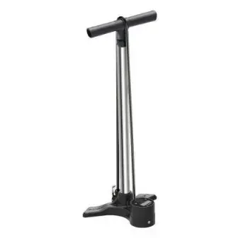 Lezyne Macro Drive Digital Floor Pump (Dual Valve)-Silver
