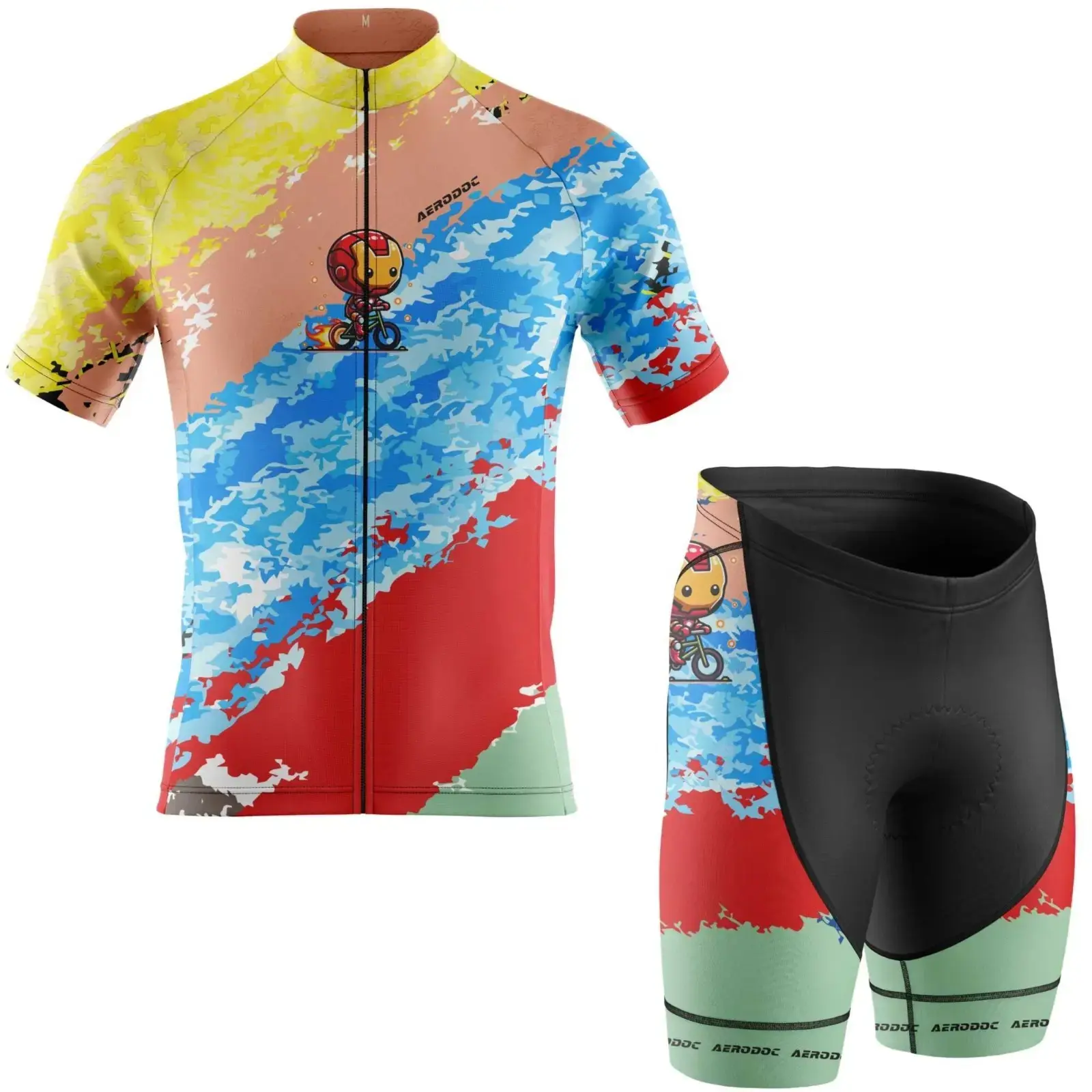 Flash Rider Cycling Jersey (Half Sleeve + Nonbib Shorts)