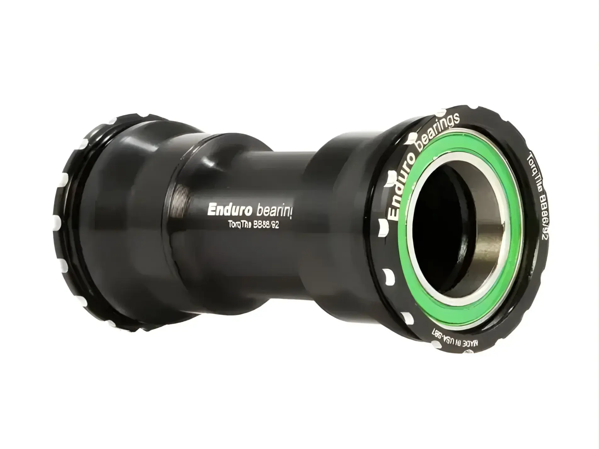 Press-in flanged double-row stainless steel bottom bracket for bb86/92 frames to sram dub cranksets – black