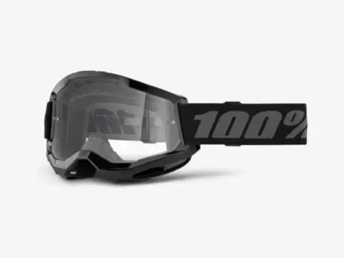 100% STRATA 2 Goggle Black - Clear Lens