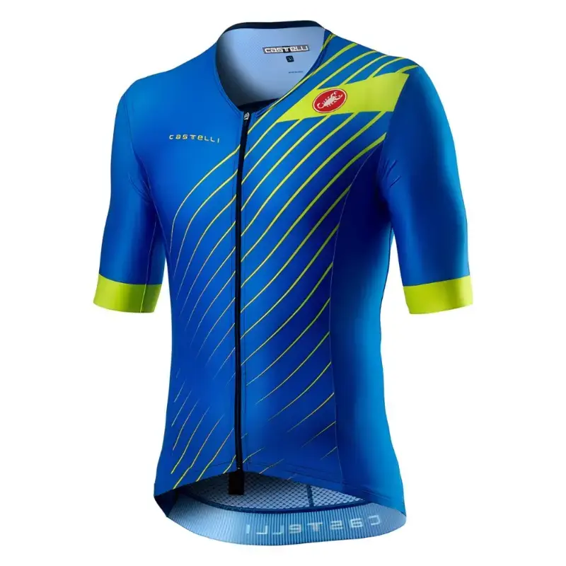 Castelli Free Speed 2 Race Mens Triathlon Top Drive Blue
