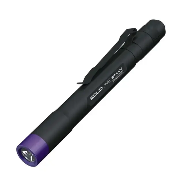 LEDLENSER Solidline ST4UV LED Flashlight, Pen Light Black