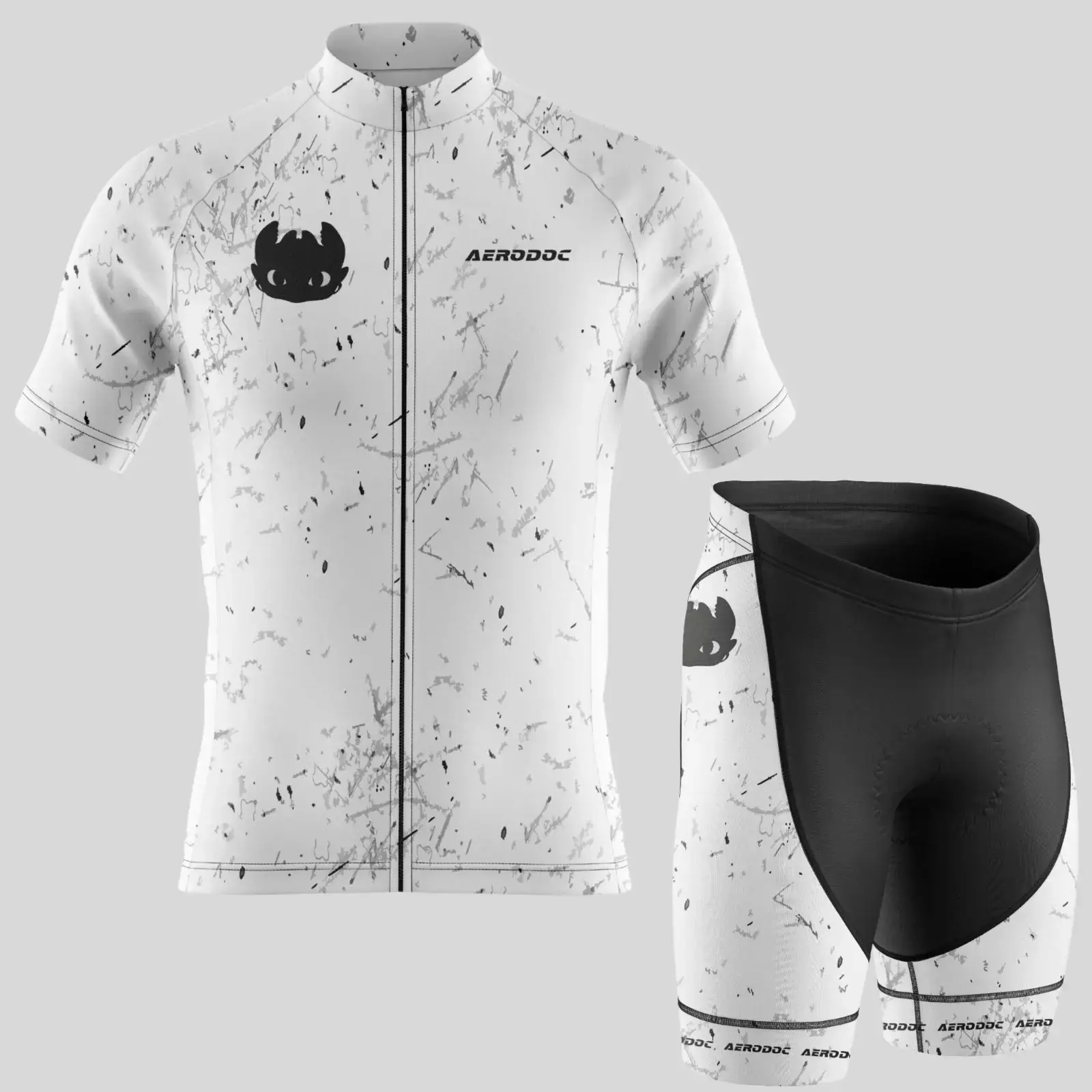 Dragon-Themed Cycling Jersey (Half Sleeve + Nonbib Shorts)