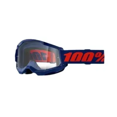 100% STRATA 2 Goggle Navy - Clear Lens
