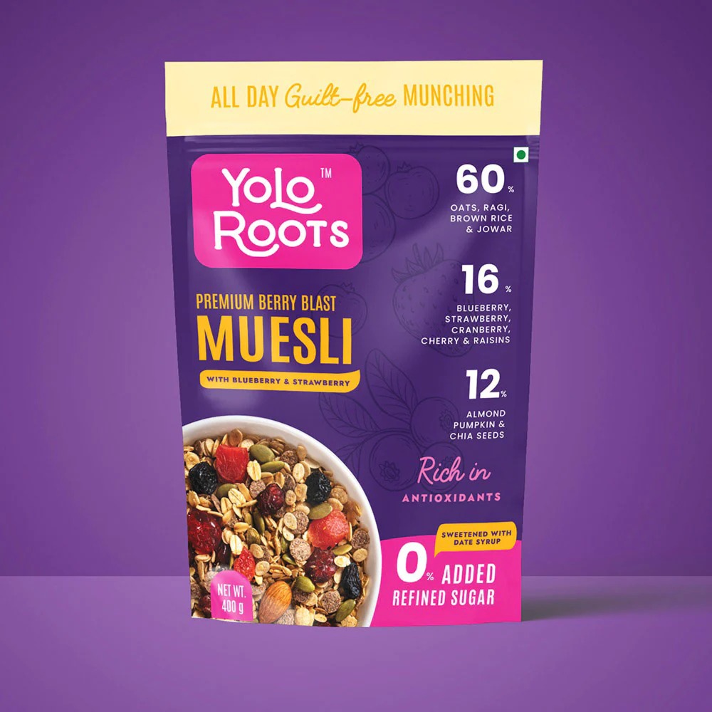 Berry Blast Muesli With Blueberry And Strawberry 400g