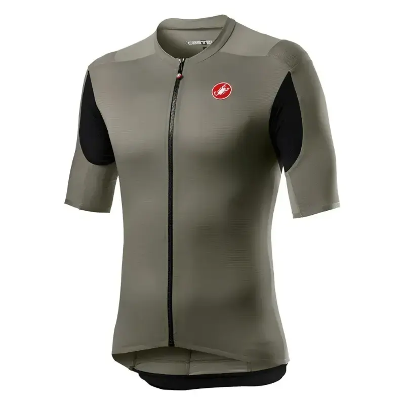 Castelli Superleggera 2 Mens Cycling Jersey Bark Green
