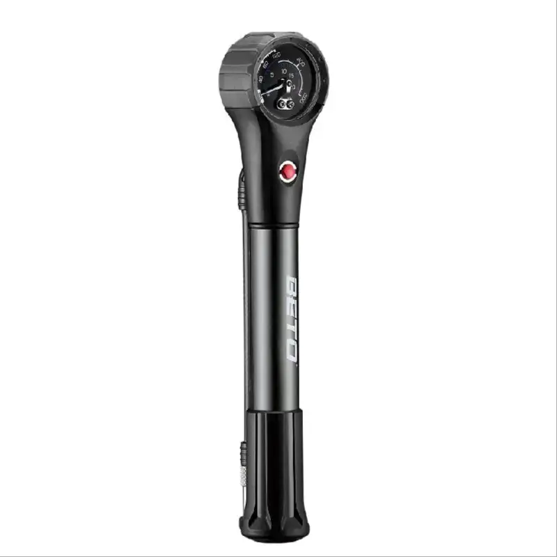 Beto sp-006ag 2-stage alloy 2-in-1 mini & shock pump with gauge