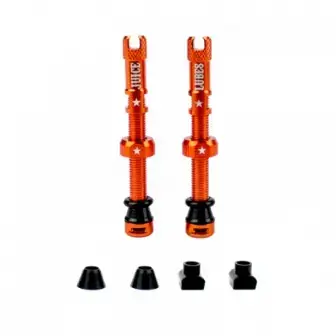 Juice Lubes Tubeless Valves-Orange (65mm)