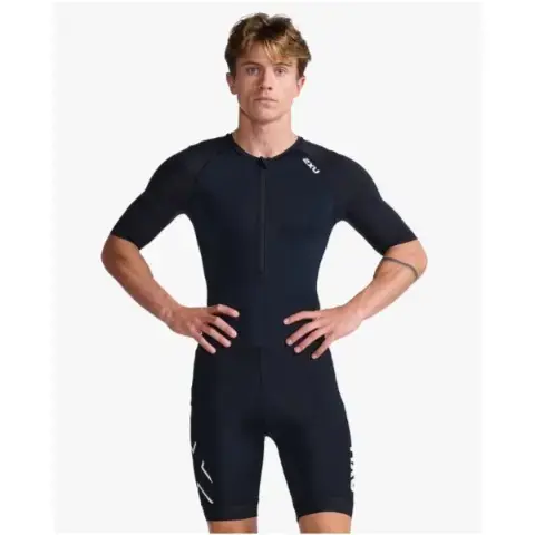 Mt7043D Core Sleeved Trisuit-Black/White