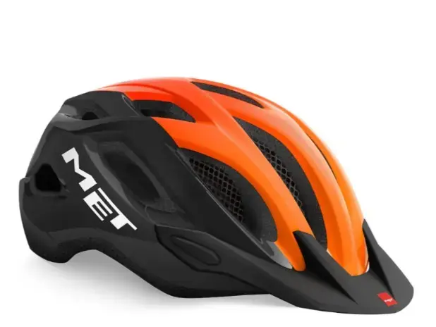 Met Crossover ce helmet black orange glossy M