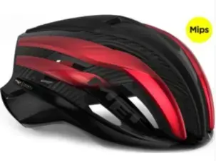 Trenta 3k carbon Mips CE black red metallic | matt glossy S