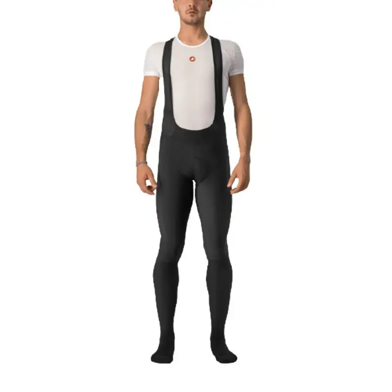 Castelli Velocissimo 5 Mens Cycling Bib Tight Black Red Reflex