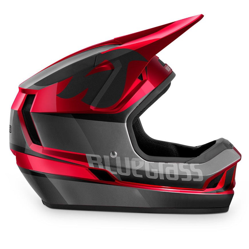 Bluegrass Legit Downhill Cycling Helmet Black Red Metallic Glossy