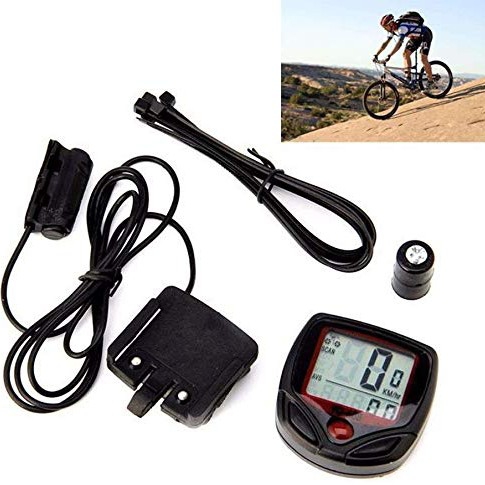 15 Function Bicycle Computer Odometer Speedometer Digital Lcd Bike Meter Waterpr
