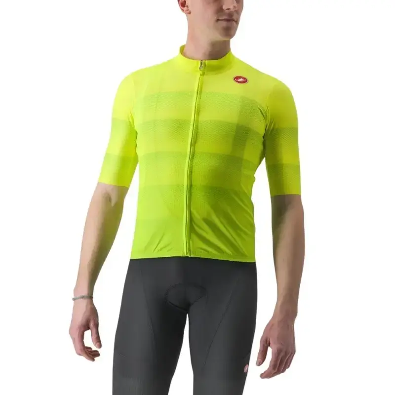 Castelli Livelli Mens Cycling Jersey Yellow Fluo