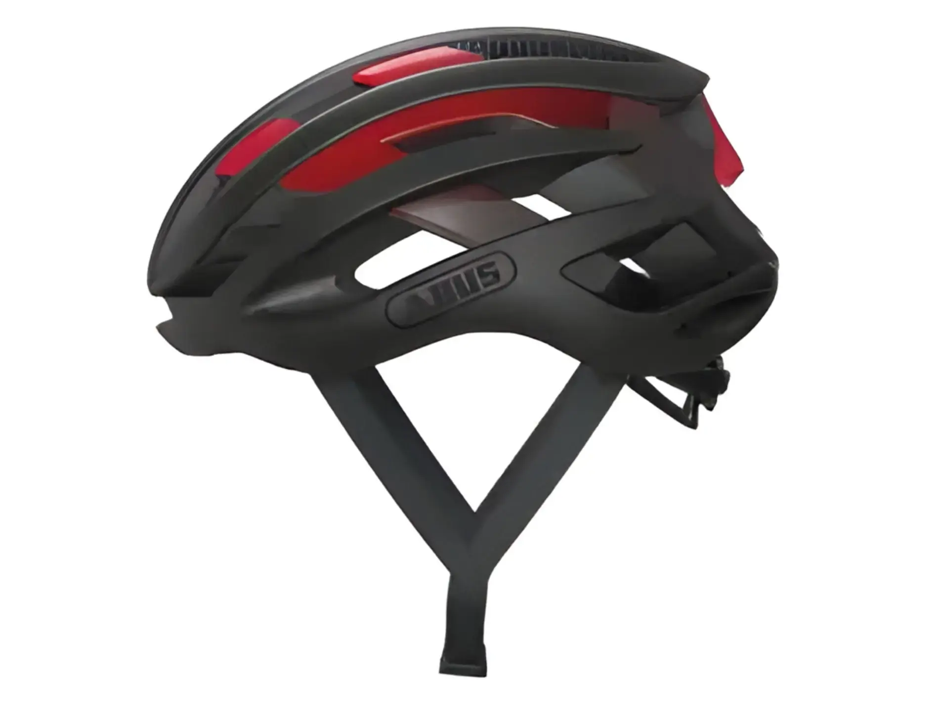 ABUS AirBreaker Road Cycling Helmet – Black/Red