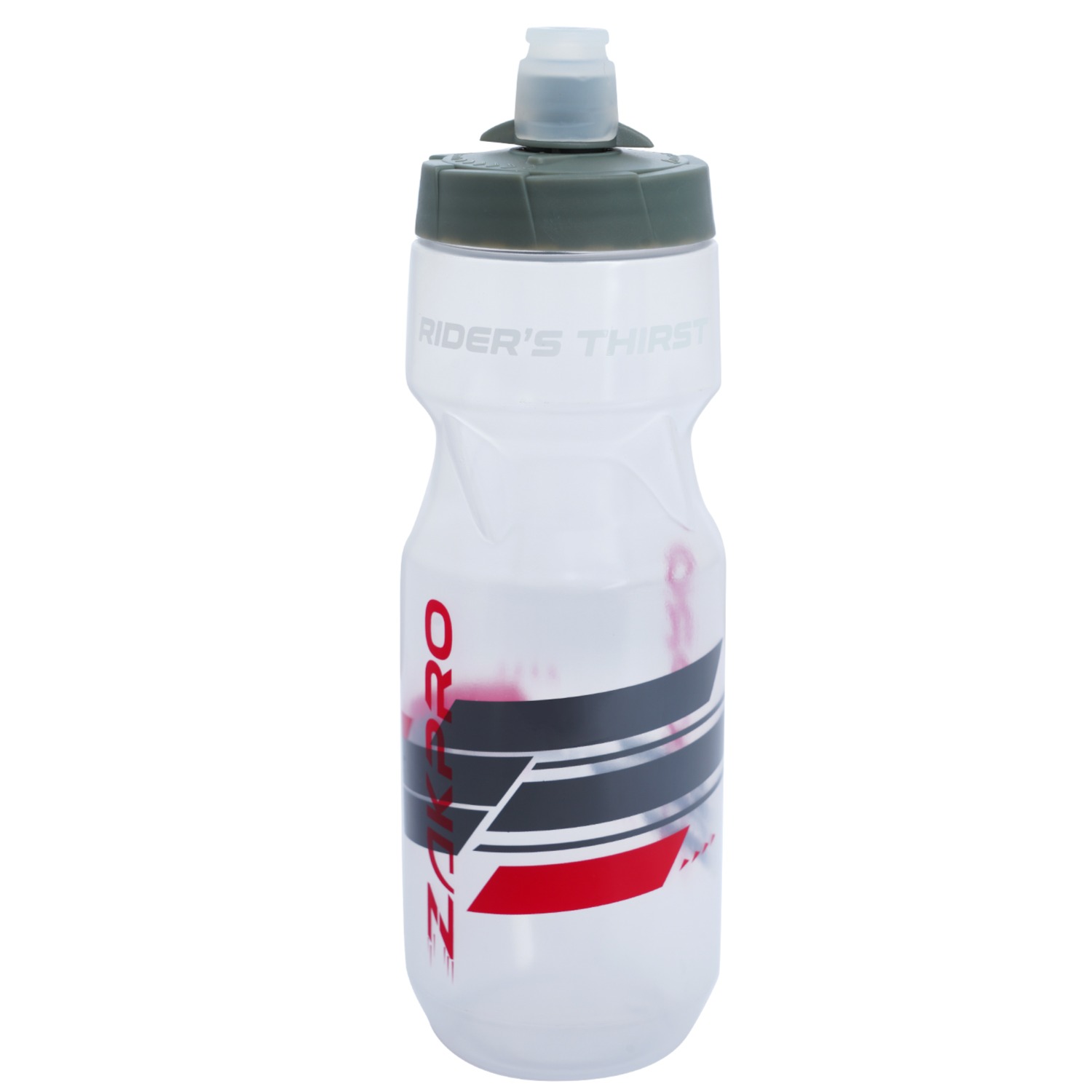 Zakpro Rider Thrist Cycling Water Bottles White Transparent