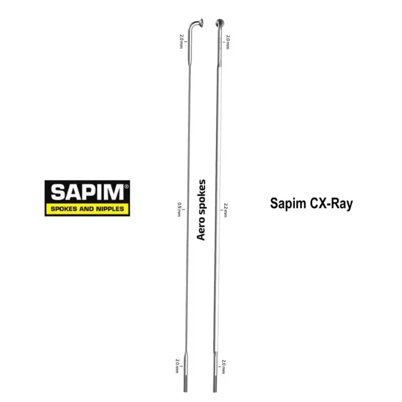 Sapim CX-Ray Spoke Straight Pull 14G Bladed (310mm) Black
