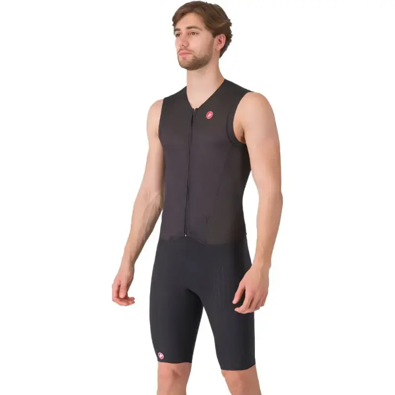 Castelli Free Sanremo 3 Sleeveless Mens Cycling Suit Black