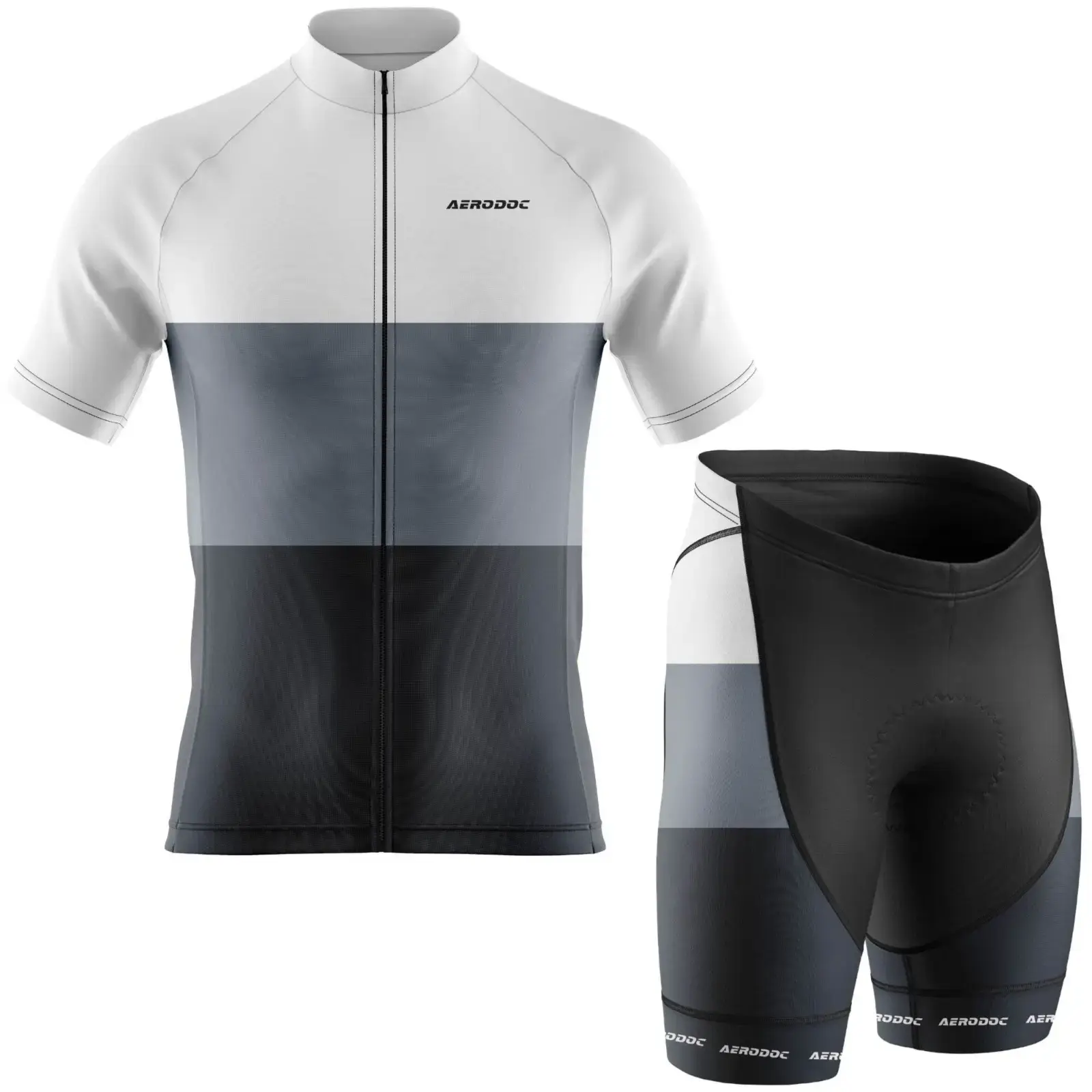 Neutral Color Cycling Jersey (Half Sleeve + Nonbib Shorts)