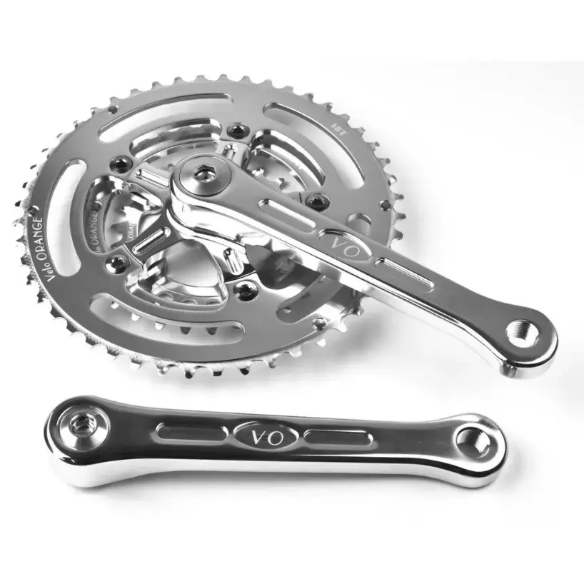Velo Orange Cranksets | Grand Cru Fluted Triple Speed, 110mm BCD