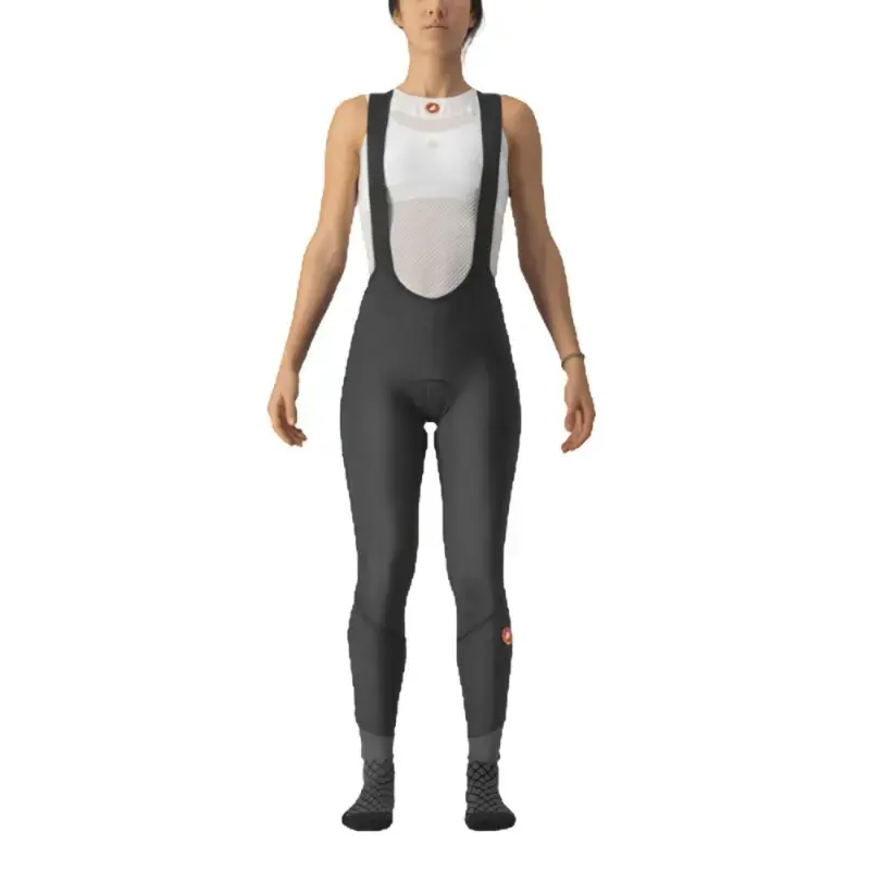 Castelli Velocissima Dt Womens Cycling Bib Tight Black Black Reflex