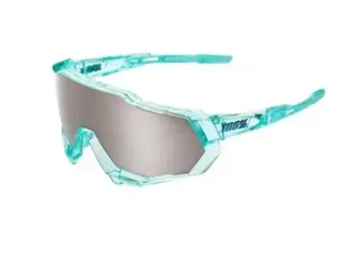 100% SPEEDTRAP - Polished Translucent Mint - HiPER Silver Mirror Lens