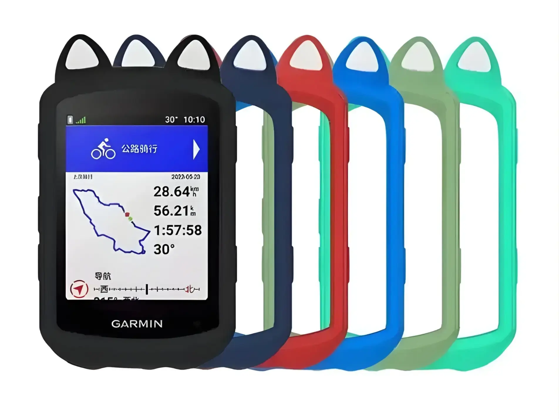 Garmin Edge 840 540 Silicon Cover with Protection Glass Cartoon Case