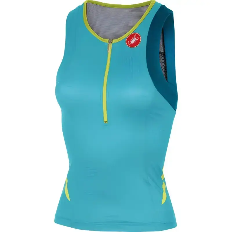Castelli Free Womens Tri Singlet Pastel Blue Caribbean