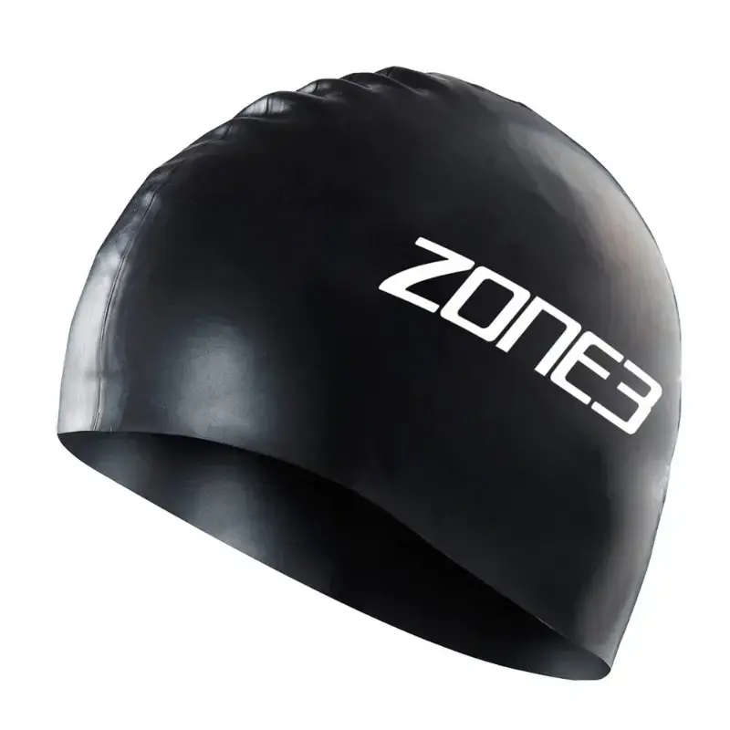 Zone3 Silicone Swim Cap (Black) – 48G