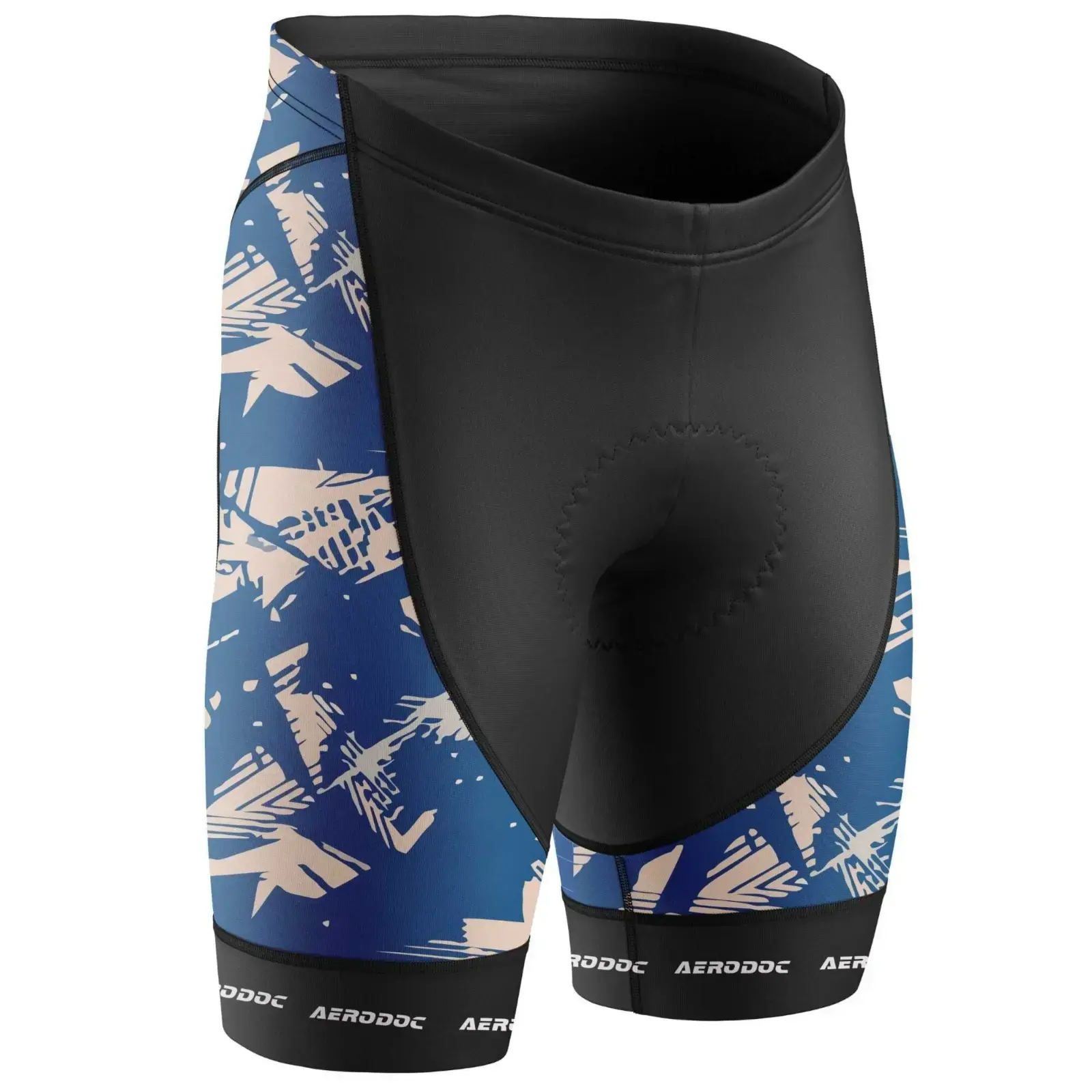 Blue Pulse Cycling Jersey - Energized Print for High-Speed Rides (Nonbib Shorts Only)