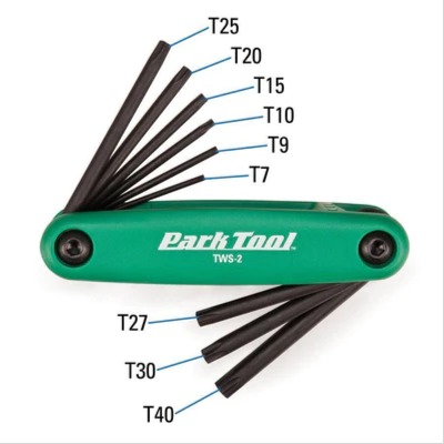 Parktool Fold-up Star Shaped Driver Wrench Set