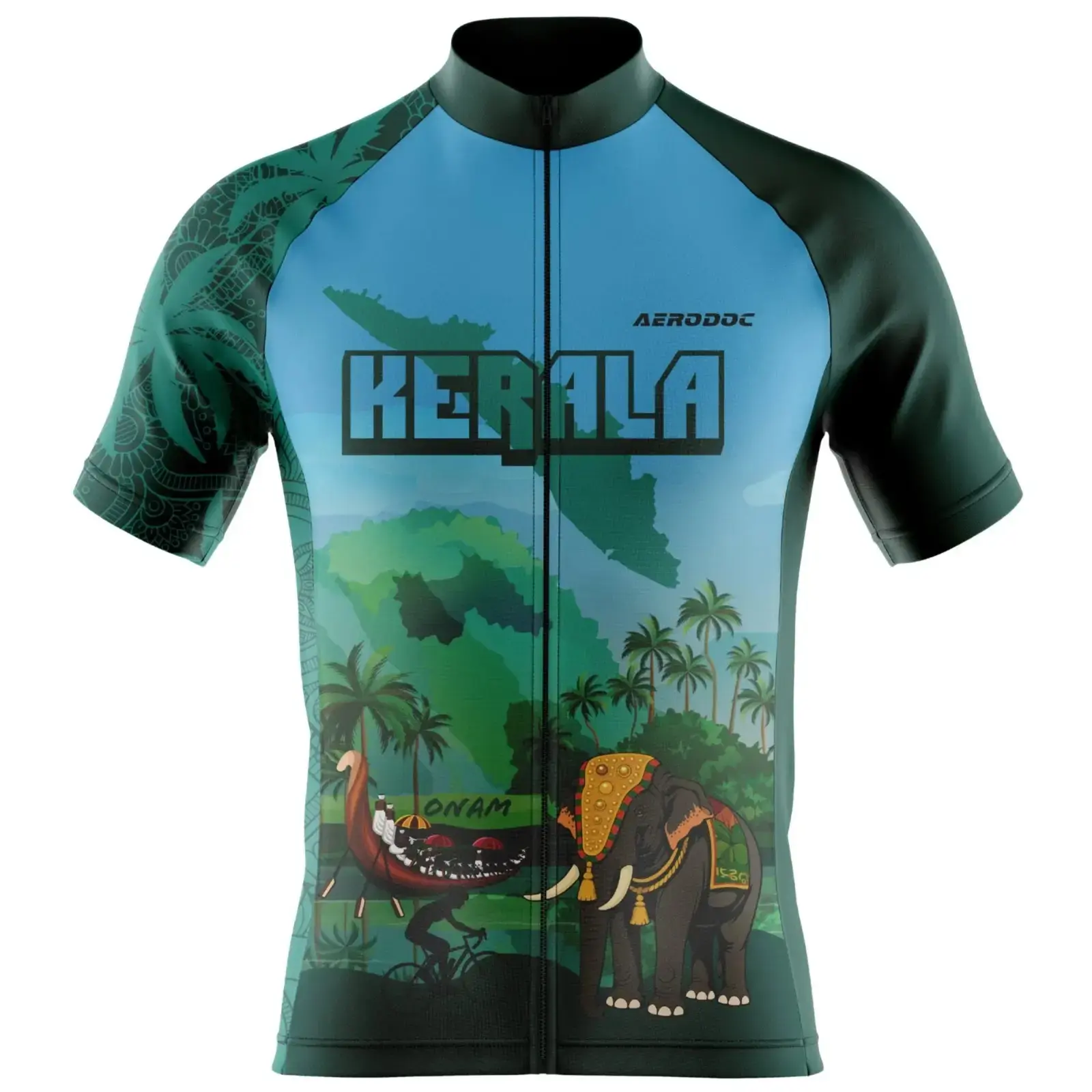 Kerala Cycling Jersey and Bib Shorts (Half Sleeve jersey Only)