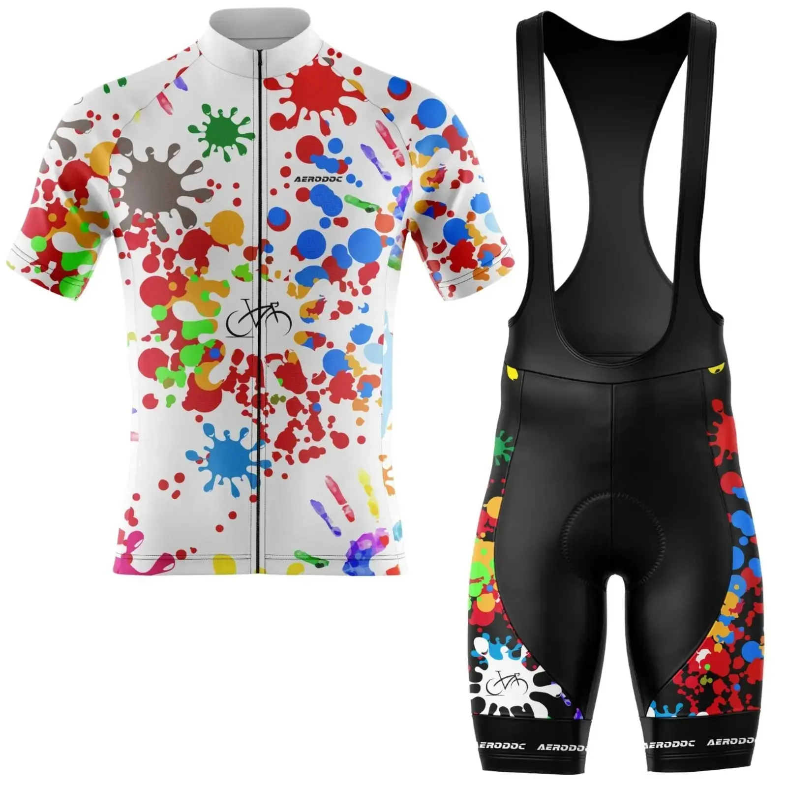 Color Spree Cycling Jersey (Half Sleeve + Bib Shorts)