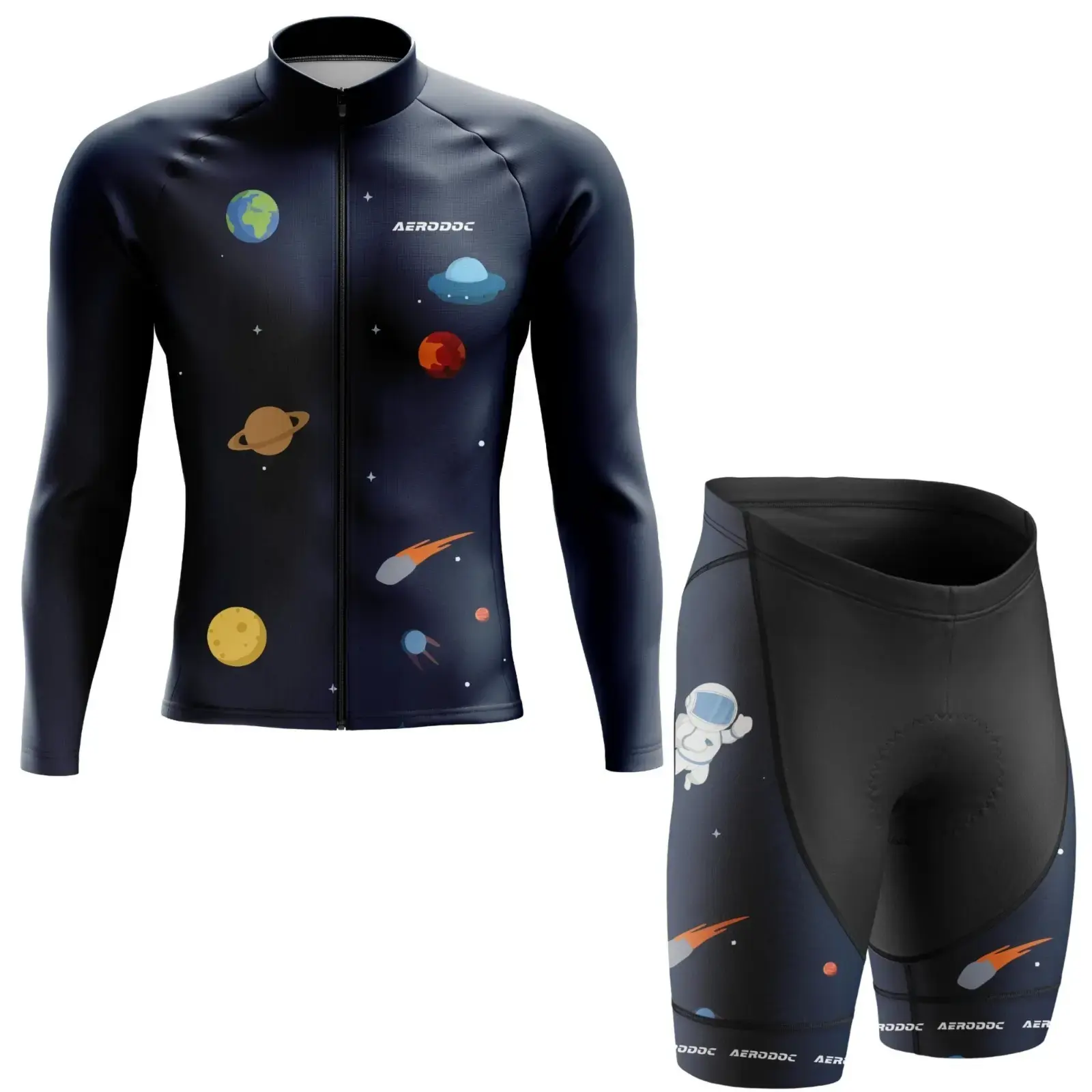 Orbit Runner Cycling Jersey (Full Sleeves + Nonbib Shorts)