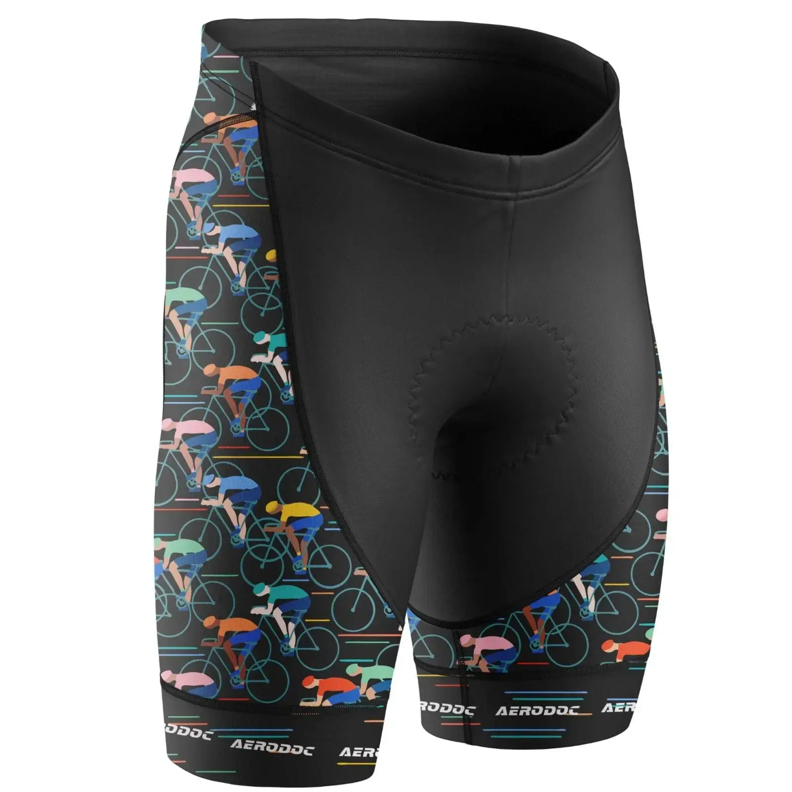 Retro Bicycle Design Men's Cycling Jersey (Nonbib Shorts Only)