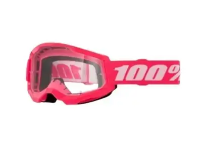 100%STRATA 2 Goggle Pink - Clear Lens